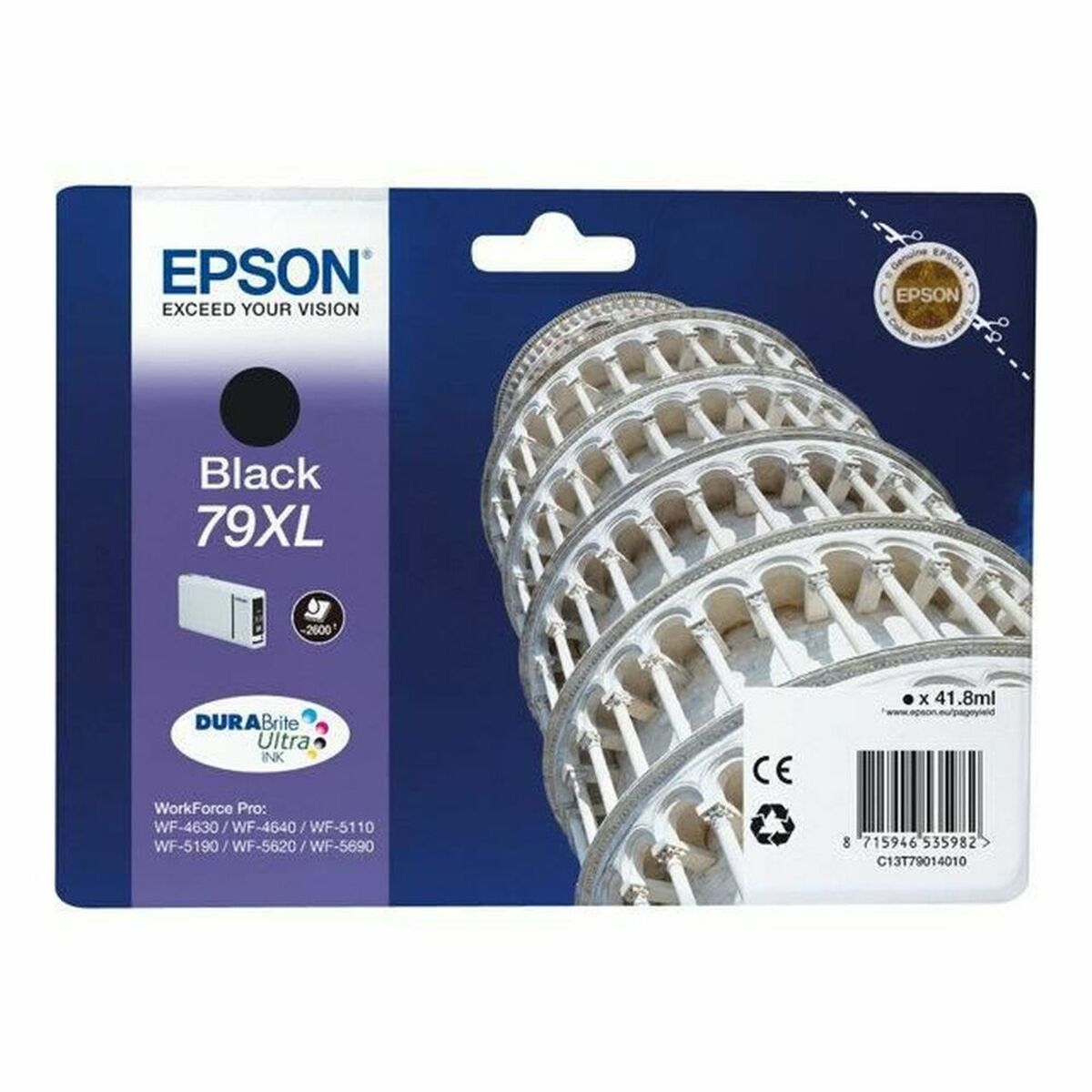 Original Bläckpatron Epson Cartucho 79XL negro Svart