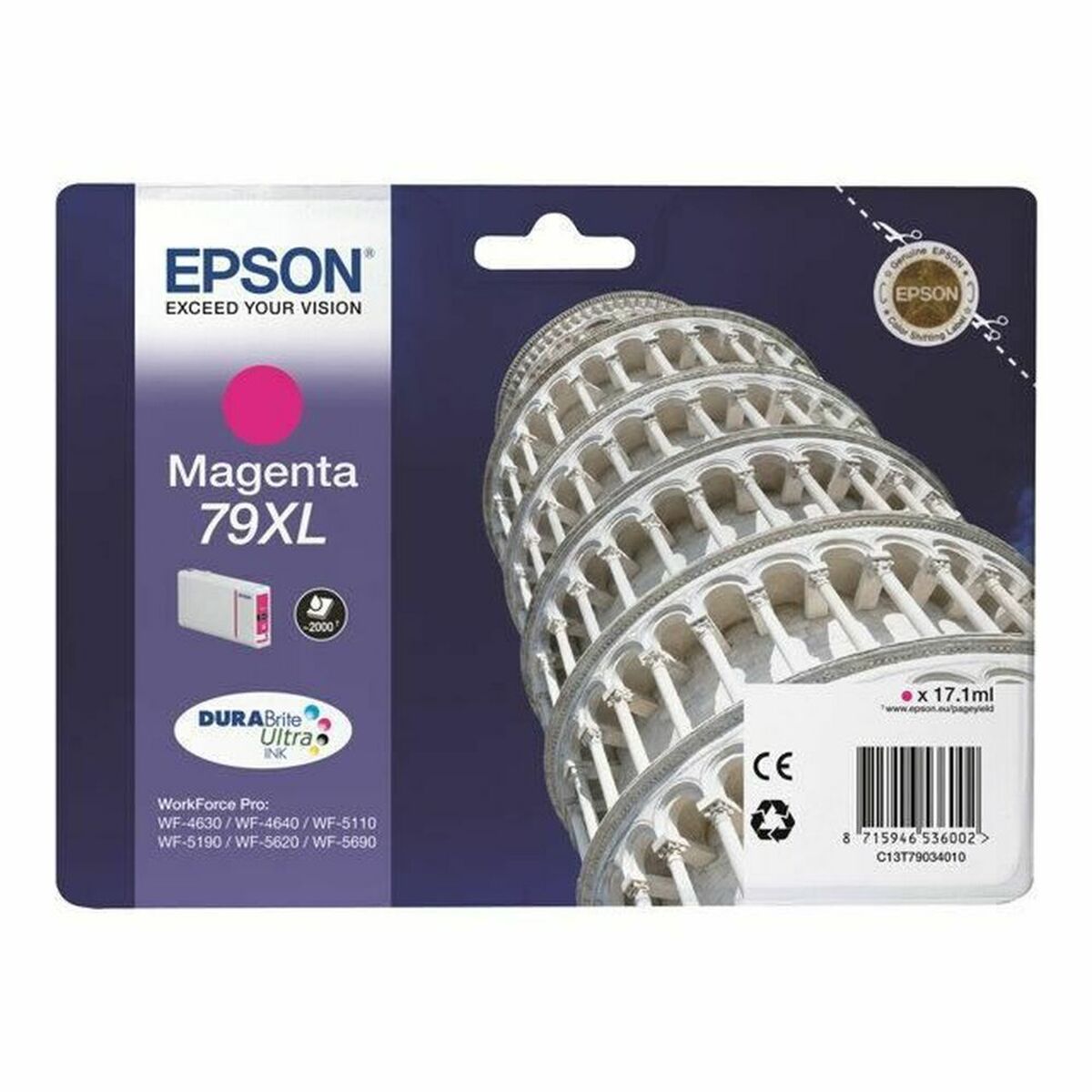 Original Bläckpatron Epson 79XL Pisa Tower Magenta