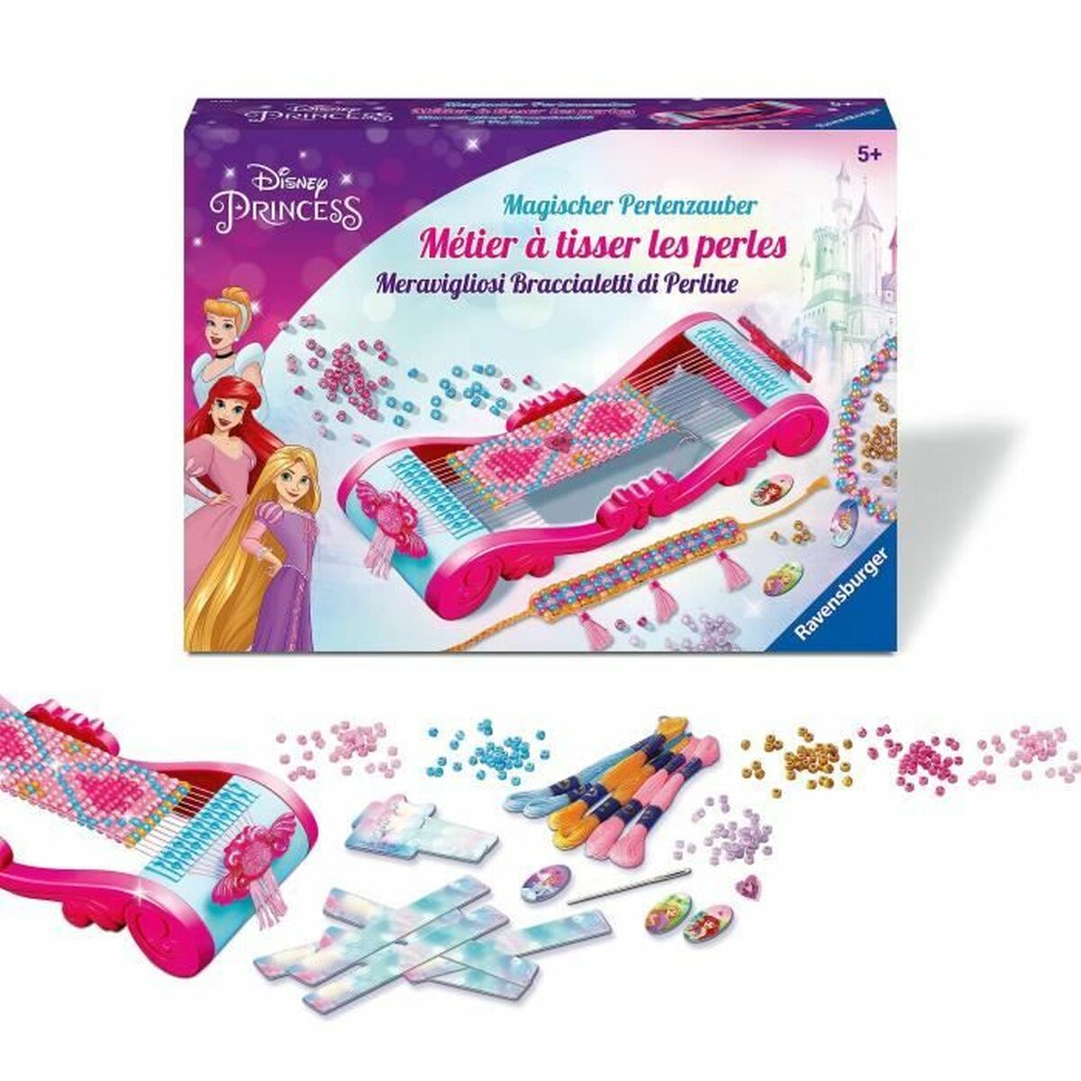 Armbands- och halsbandssats Ravensburger Disney Princesses loom Fashion creation Plast - 2