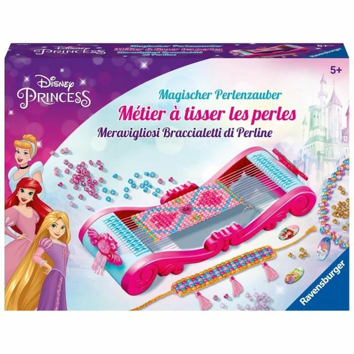 Armbands- och halsbandssats Ravensburger Disney Princesses loom Fashion creation Plast