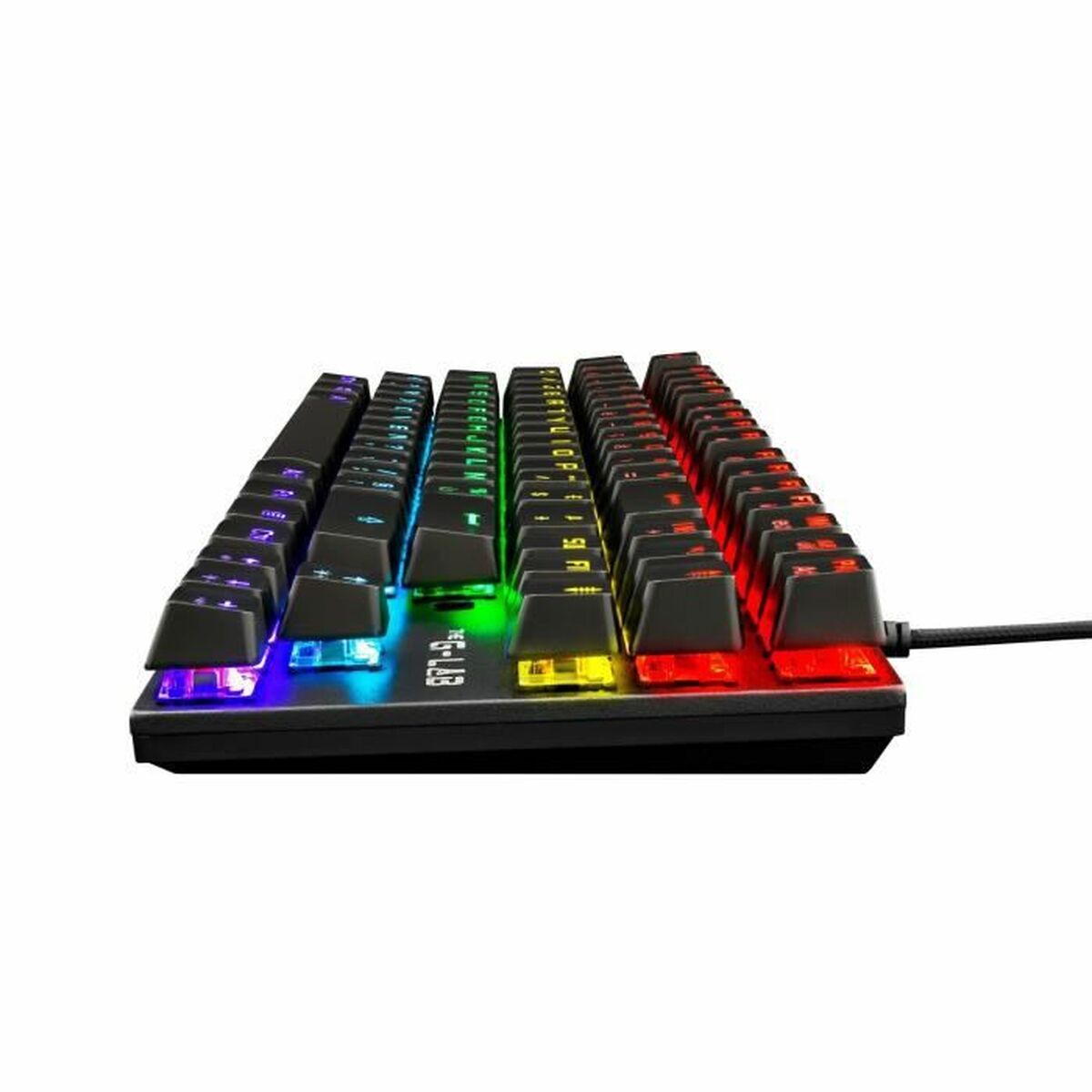 Gaming Tangentbord/ OR: Speltangentbord The G-Lab Mercury AZERTY Franska Svart - 2