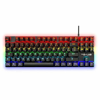 Gaming Tangentbord/ OR: Speltangentbord The G-Lab Mercury AZERTY Franska Svart