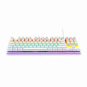 Gaming Tangentbord/ OR: Speltangentbord The G-Lab Mercury AZERTY Vit