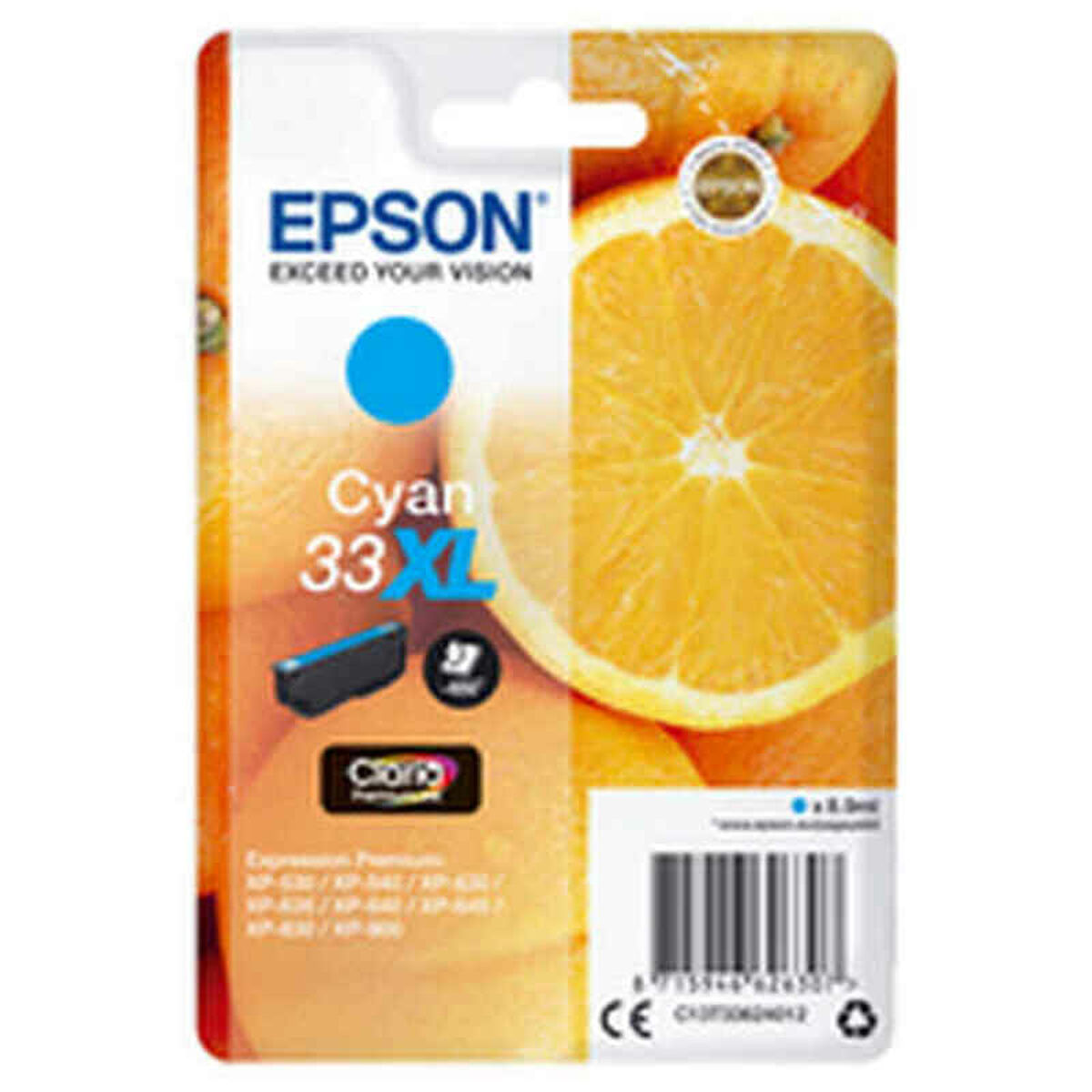 Original Bläckpatron Epson Singlepack Cyan 33XL Claria Premium Ink Turkos