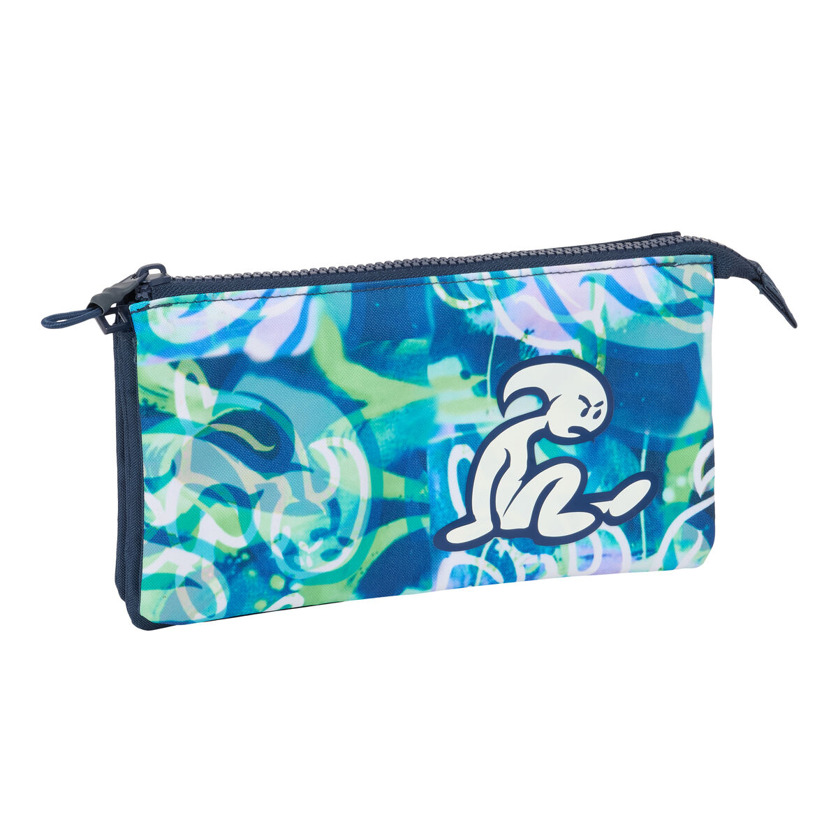 Tredubbel Carry-all El Niño Kook Marinblå 22 x 12 x 3 cm - 3
