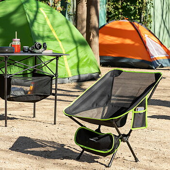 Hopfällbar campingstol InnovaGoods Svart (Renoverade B)