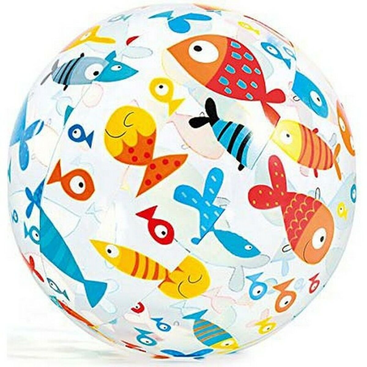 Uppblåsbar boll Intex 59040NP 51 cm Vit Multicolour - 2