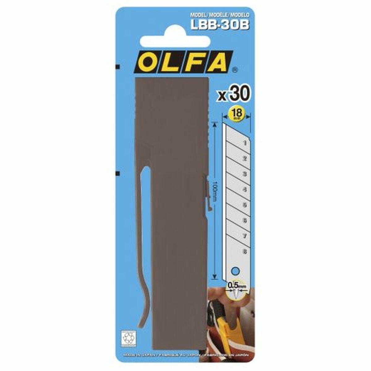 Skärblad Olfa 18 mm