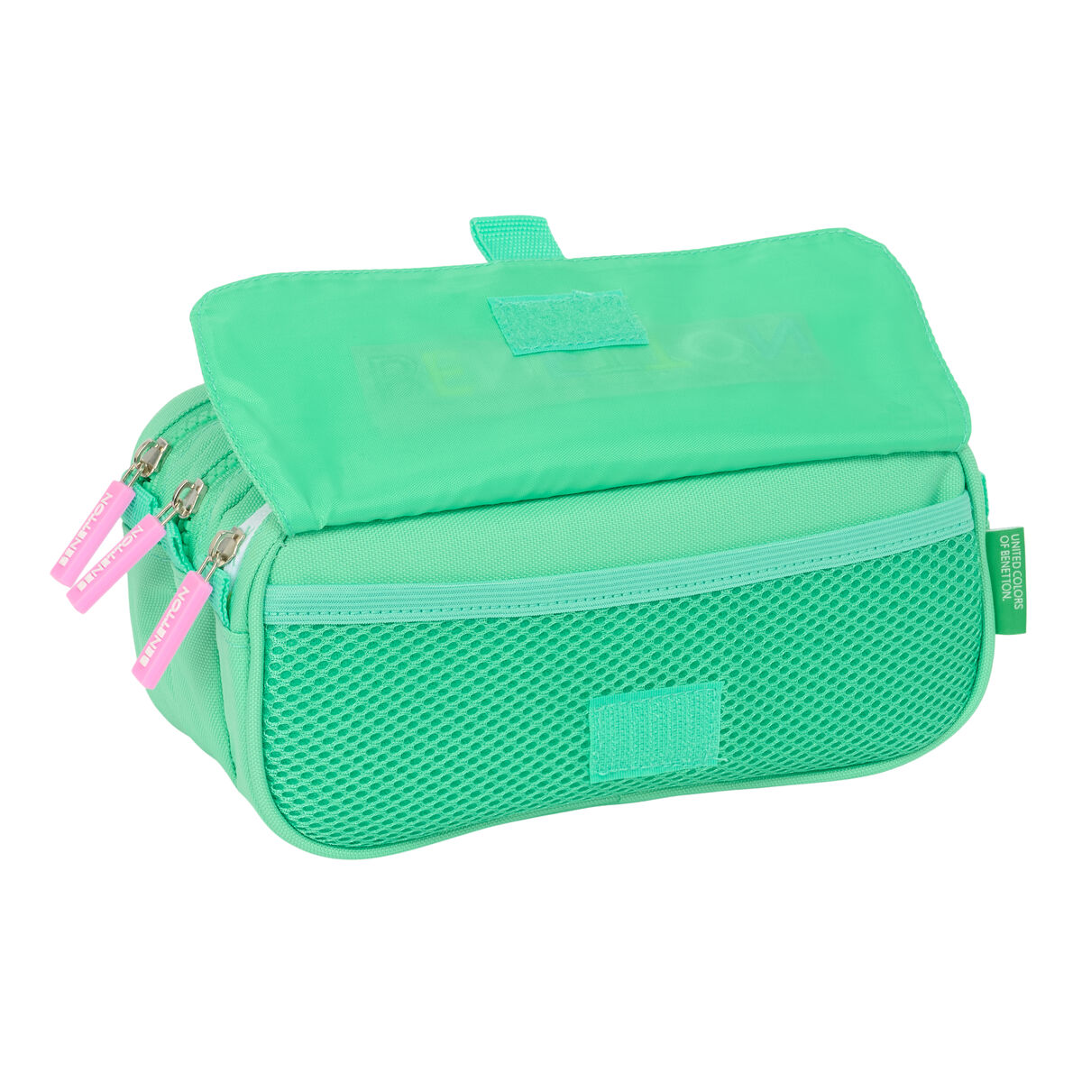 Tredubbel Carry-all Benetton Mint Grön 21,5 x 10 x 8 cm - 3