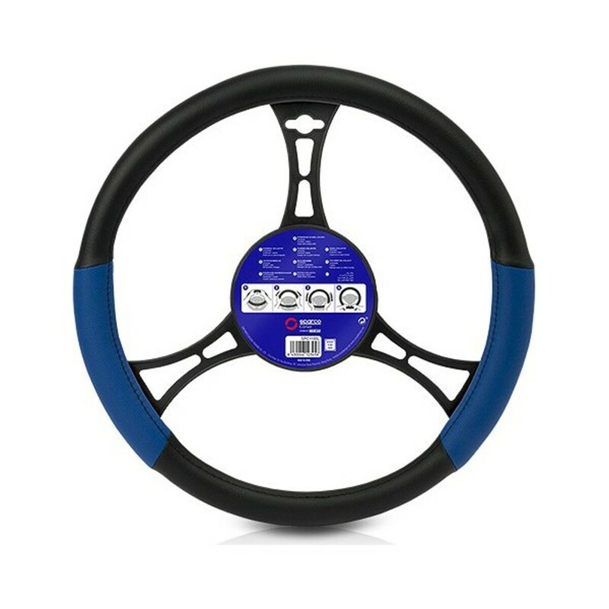 Rattöverdrag Sparco SPC1100L Universal (Ø 37 - 39 cm) - 2