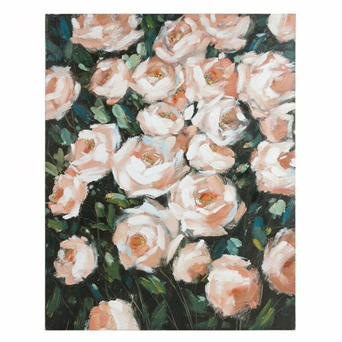 Oljemålning Roses furuträ