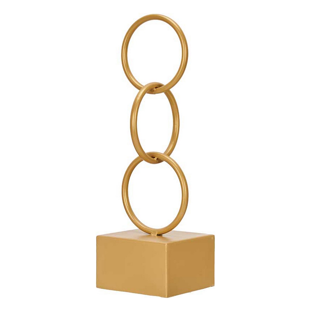 Prydnadsfigur Gift Decor Gyllene Ringar 12,5 x 40,5 x 12,5 cm