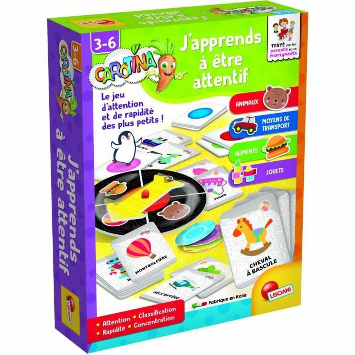 Utbildningsspel Lisciani Giochi Carotina J'apprends