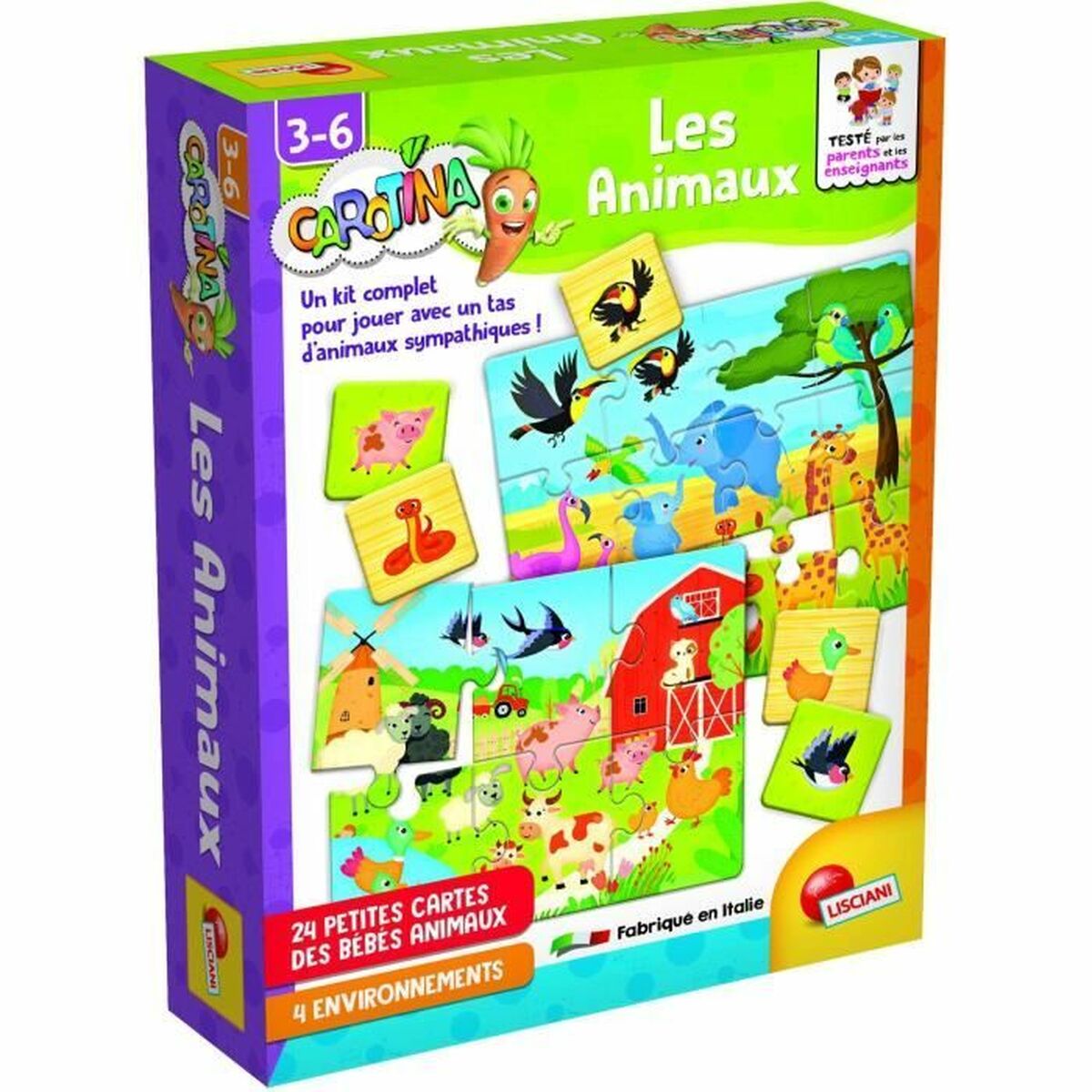 Utbildningsspel Lisciani Giochi Les animaux