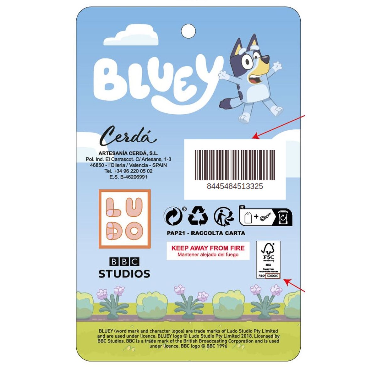 Brevpapper Set Bluey Blå - 2