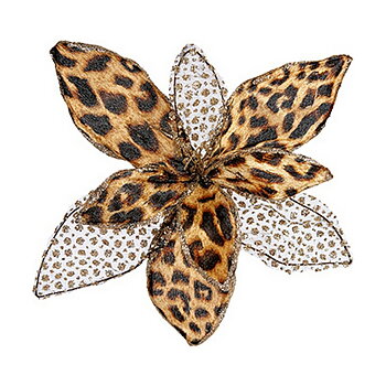 Dekorativ blomma Krist+ Jul Leopard