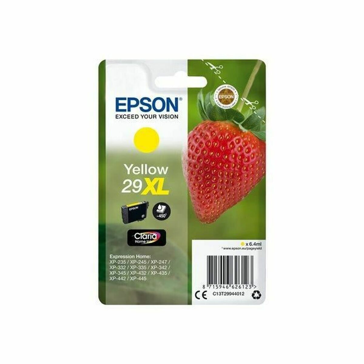 Patron Kompatibel Epson Singlepack Yellow 29XL Claria Home Ink Gul