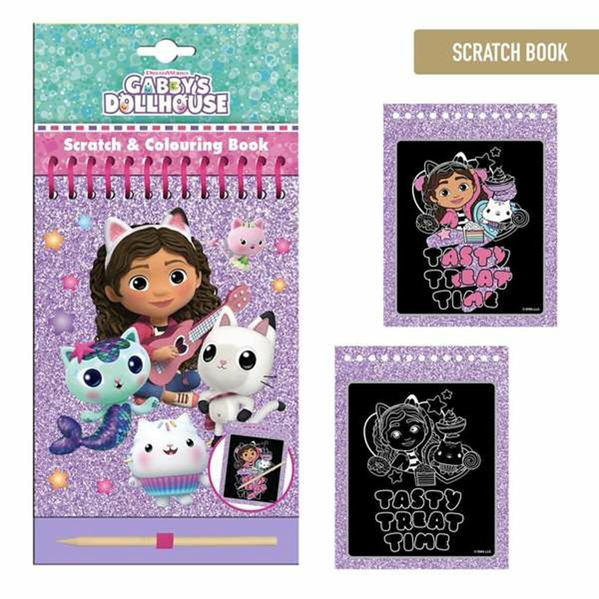 Brevpapper Set Gabby's Dollhouse Purpur