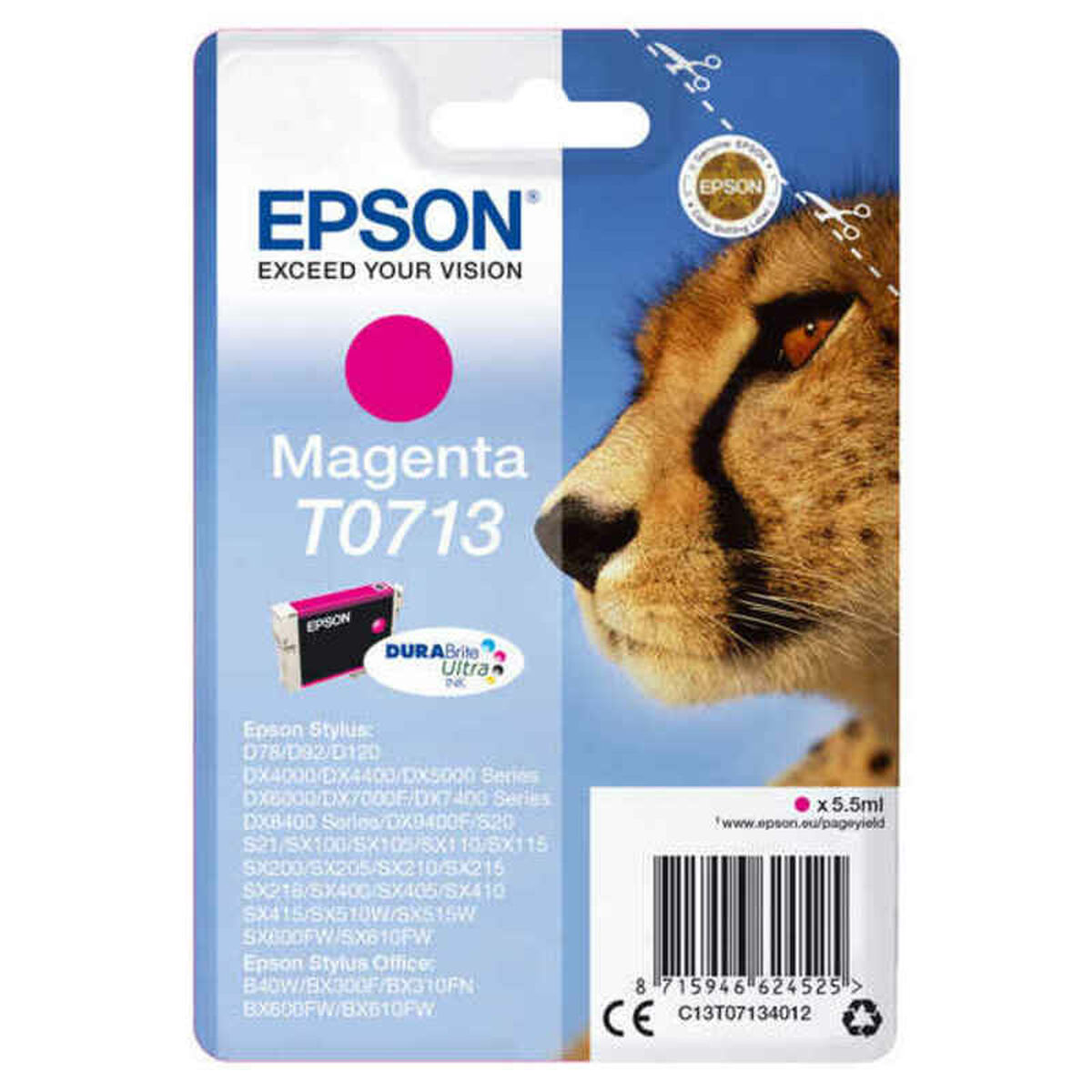 Original Bläckpatron Epson T0713 Magenta