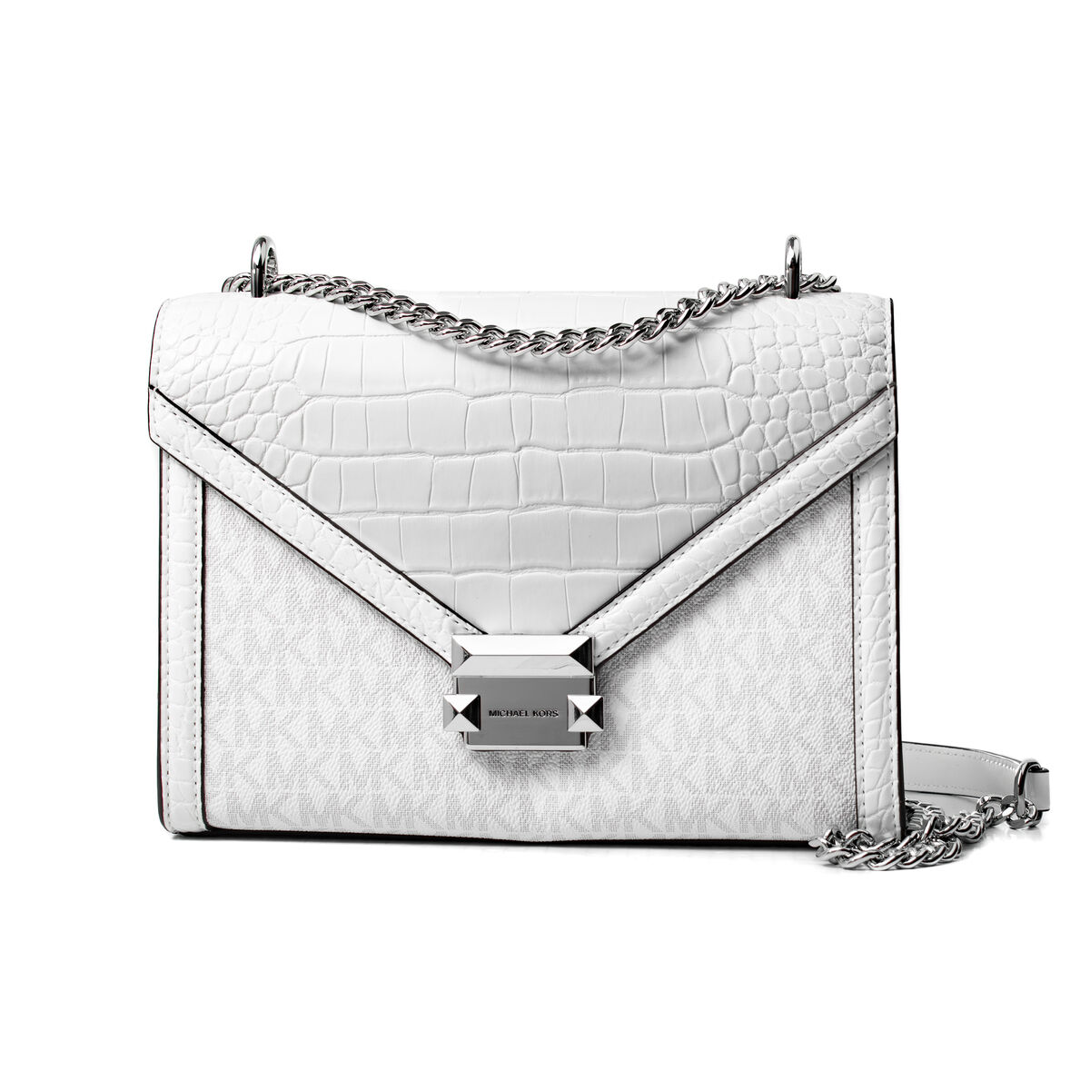 Axelväska Michael Kors Whitney Vit 24 x 18 x 8 cm