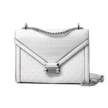 Axelväska Michael Kors Whitney Vit 24 x 18 x 8 cm