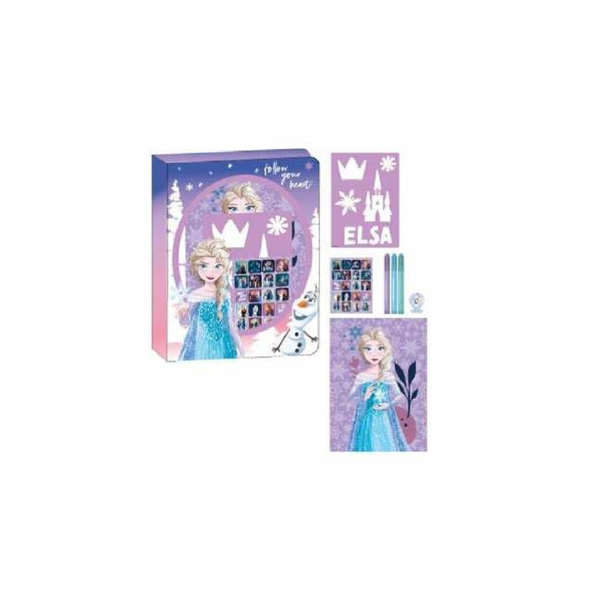 Brevpapper Set Frozen Multicolour 8 Delar - 2