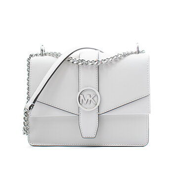 Axelväska Michael Kors Greenwich Vit 20 x 18 x 6 cm