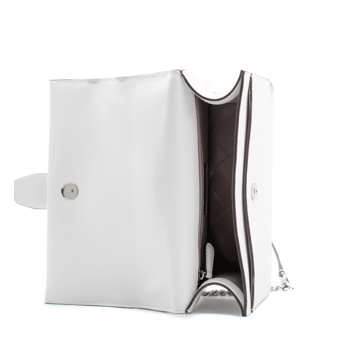 Axelväska Michael Kors Greenwich Vit 20 x 18 x 6 cm - 3