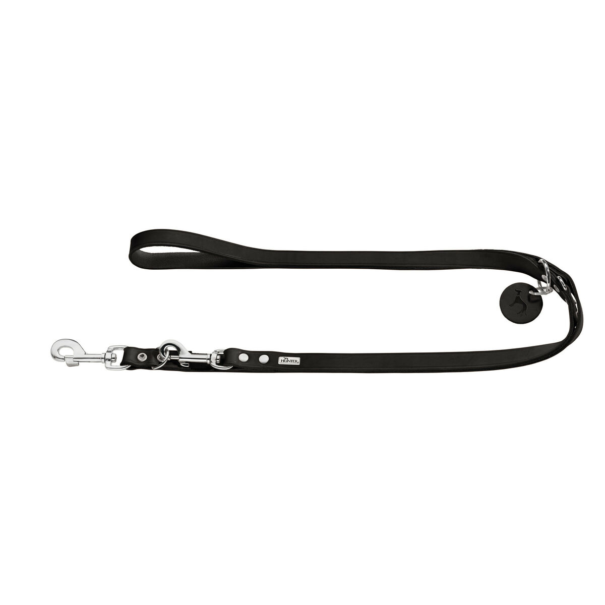 DoHundkoppel Hunter Svart 200 cm