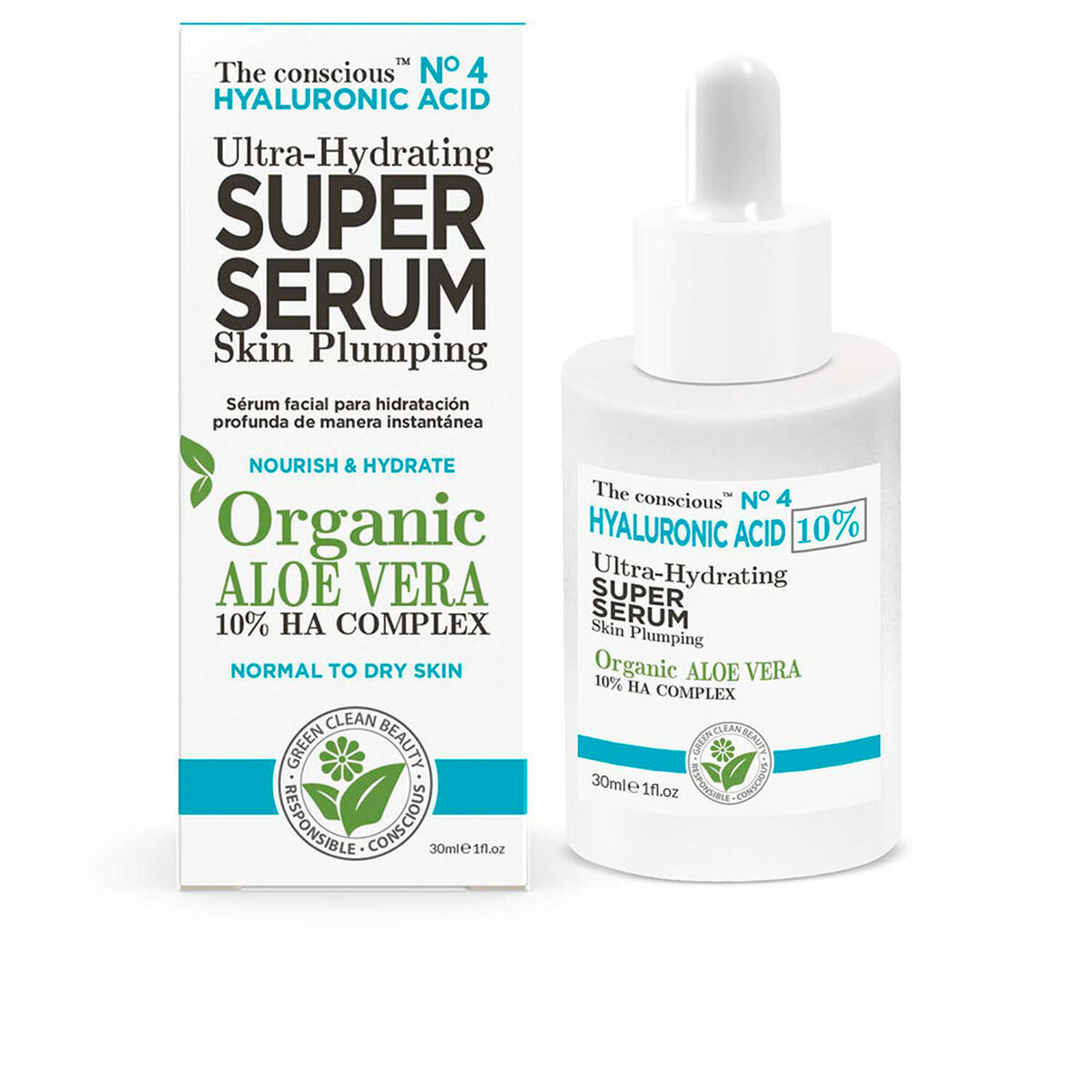Ansiktsserum The Conscious Hyaluronic Acid 30 ml Aloe Vera Hyaluronsyra