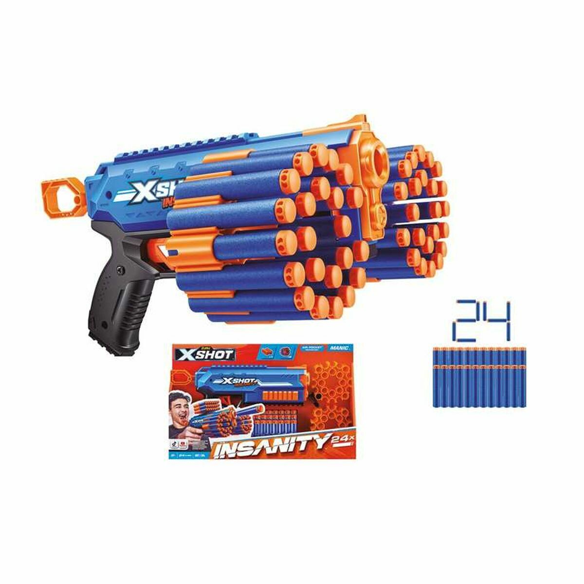 Pistol med Pilar Zuru X-SHOT Manic