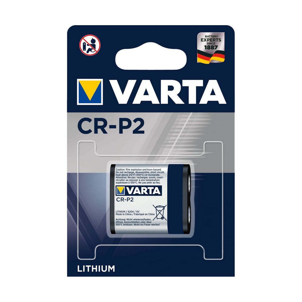 Batterier Varta CRP2 1450 mAh 6 V