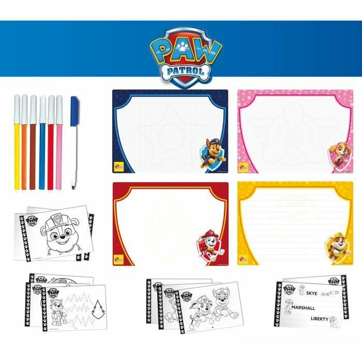 Målarblad Lisciani Giochi Paw Patrol Multicolour - 3