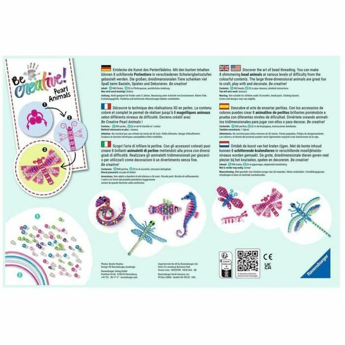 Craft Game Ravensburger Be creative! Pearls Animals - 3
