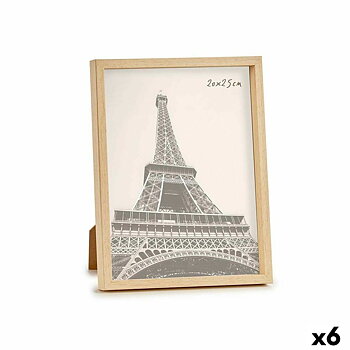 Fotoram Gift Decor Brun Naturell Plast (6 antal)