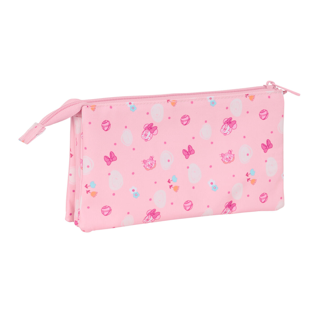 Tredubbel Carry-all Minnie Mouse Baby Rosa 22 x 12 x 3 cm - 2