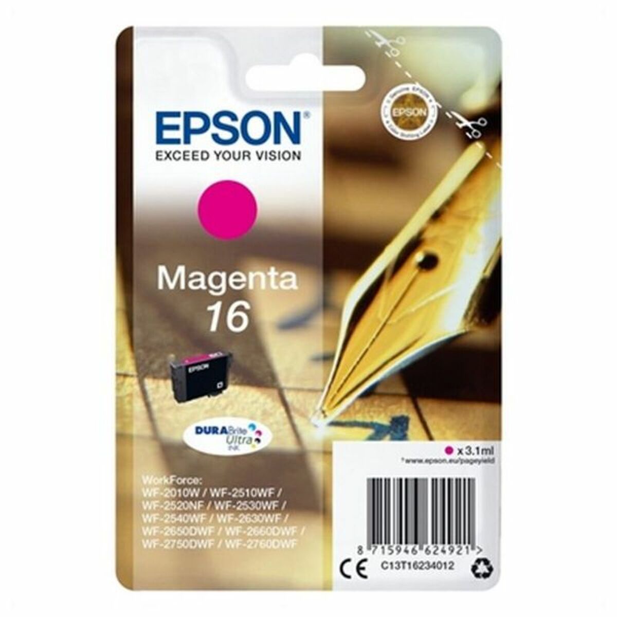 Original Bläckpatron Epson Cartucho 16 magenta Magenta