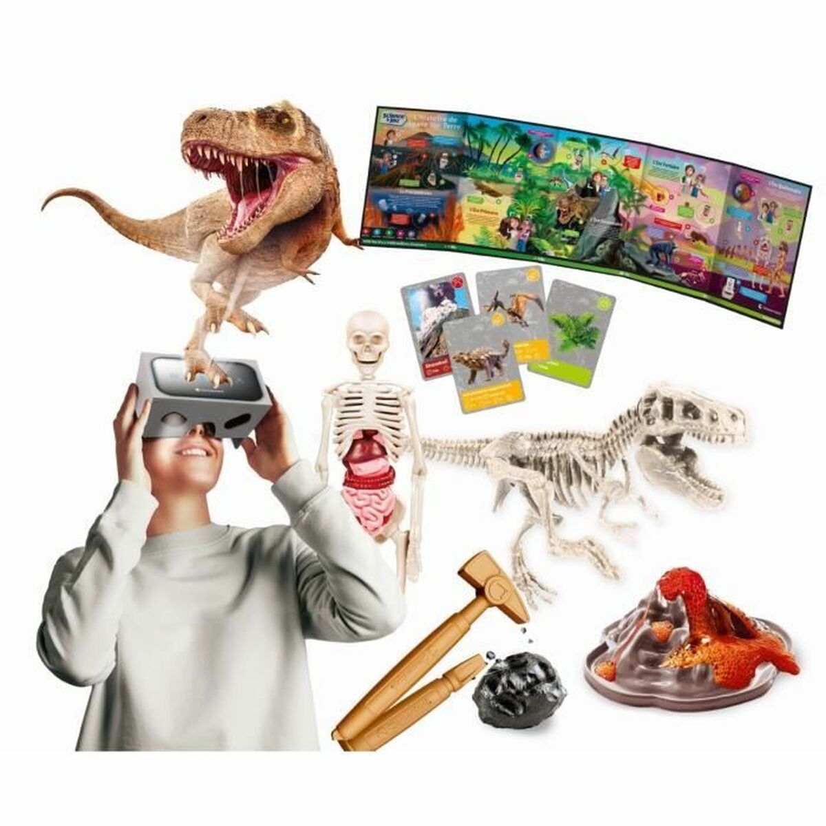 Vetenskapsspel Clementoni The history of life on Earth Virtual Reality More than 50 experiments (FR) - 3