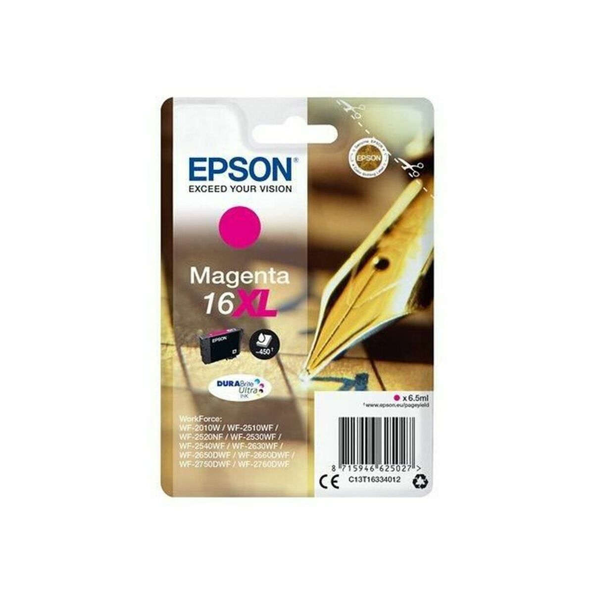 Patron Kompatibel Epson T1633 Grå Magenta