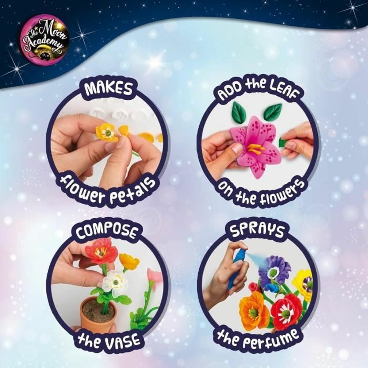 Craft Game Lisciani Giochi The Moon Academy Moon Flowers Multicolour - 3