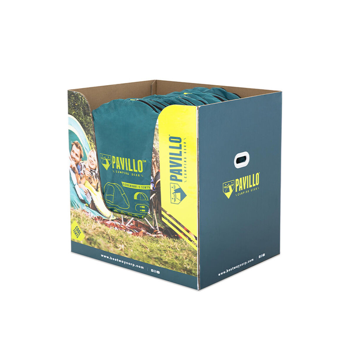 Bestway Polyester Fiberglass Tält 235x145x100 cm Camping 68086 - 2