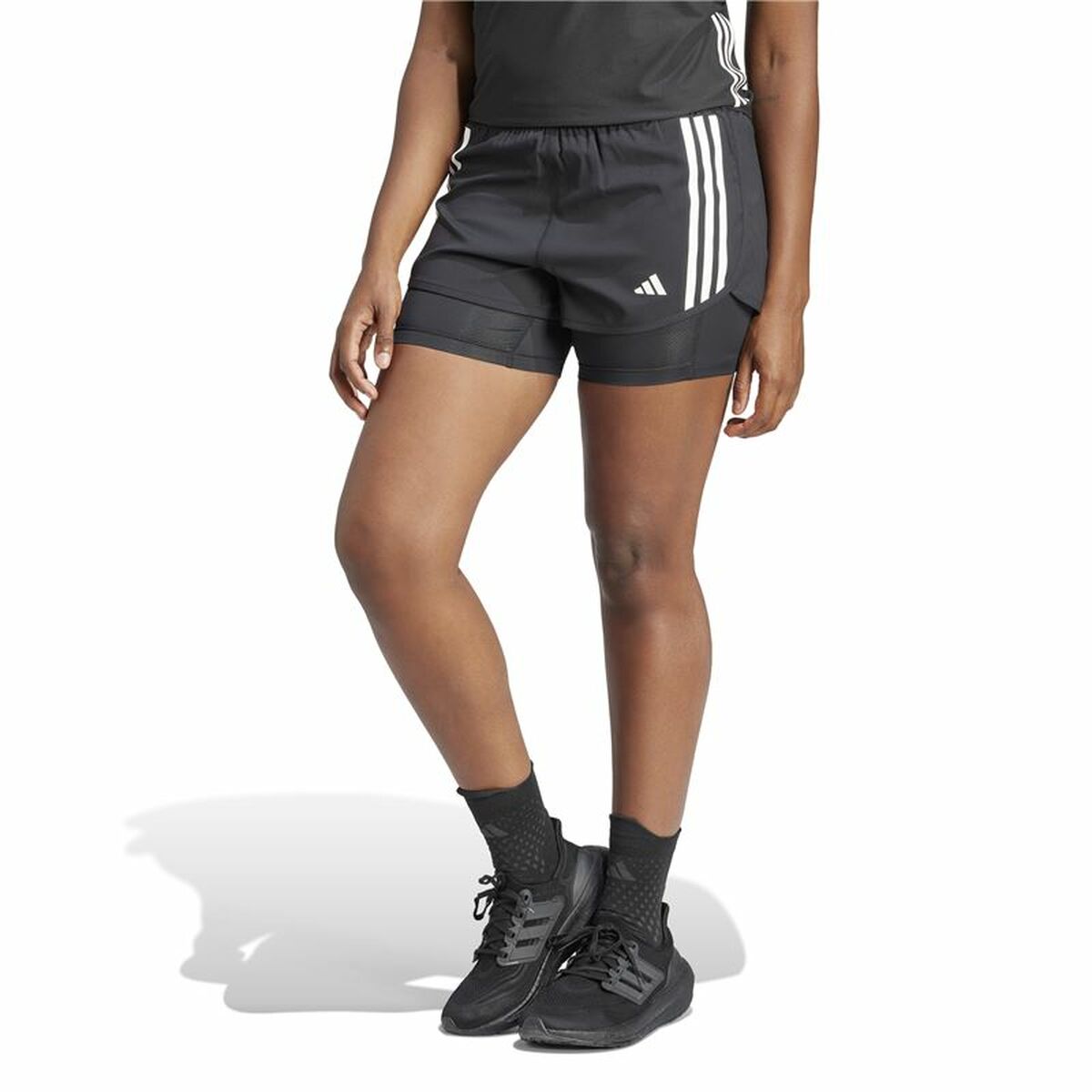Sportshorts för kvinnor Adidas Own the run 3S 2In1 - 2