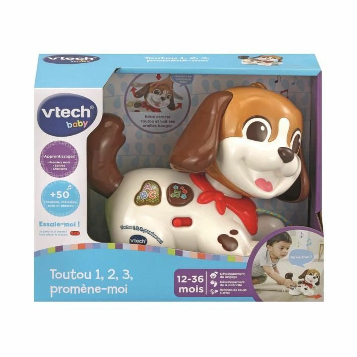 Utbildningsspel Vtech Baby Toutou 1,2,3 Promenè -moi (FR) - 2