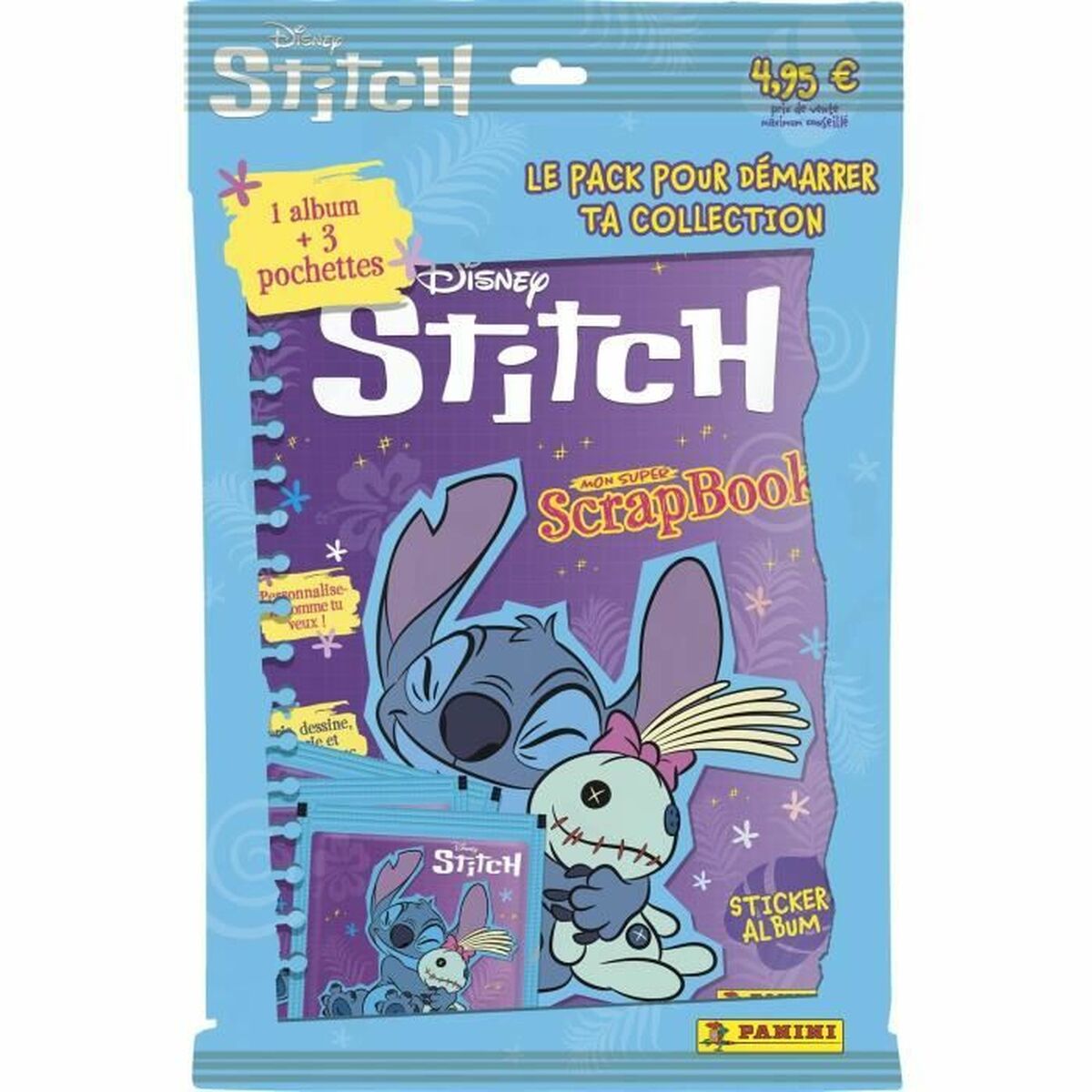 Klistermärkesalbum Panini stitch