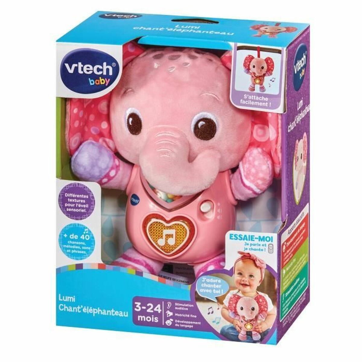 Utbildningsspel Vtech Baby Lumi Chan t ´éléphaunteau (FR) - 2