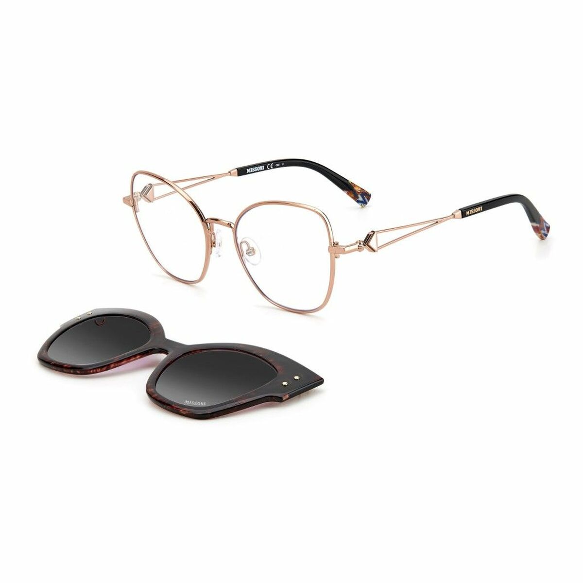 Glasögonbåge + Solglasögon Missoni MIS0054CSDDB Ø 53 mm Clip On - 2