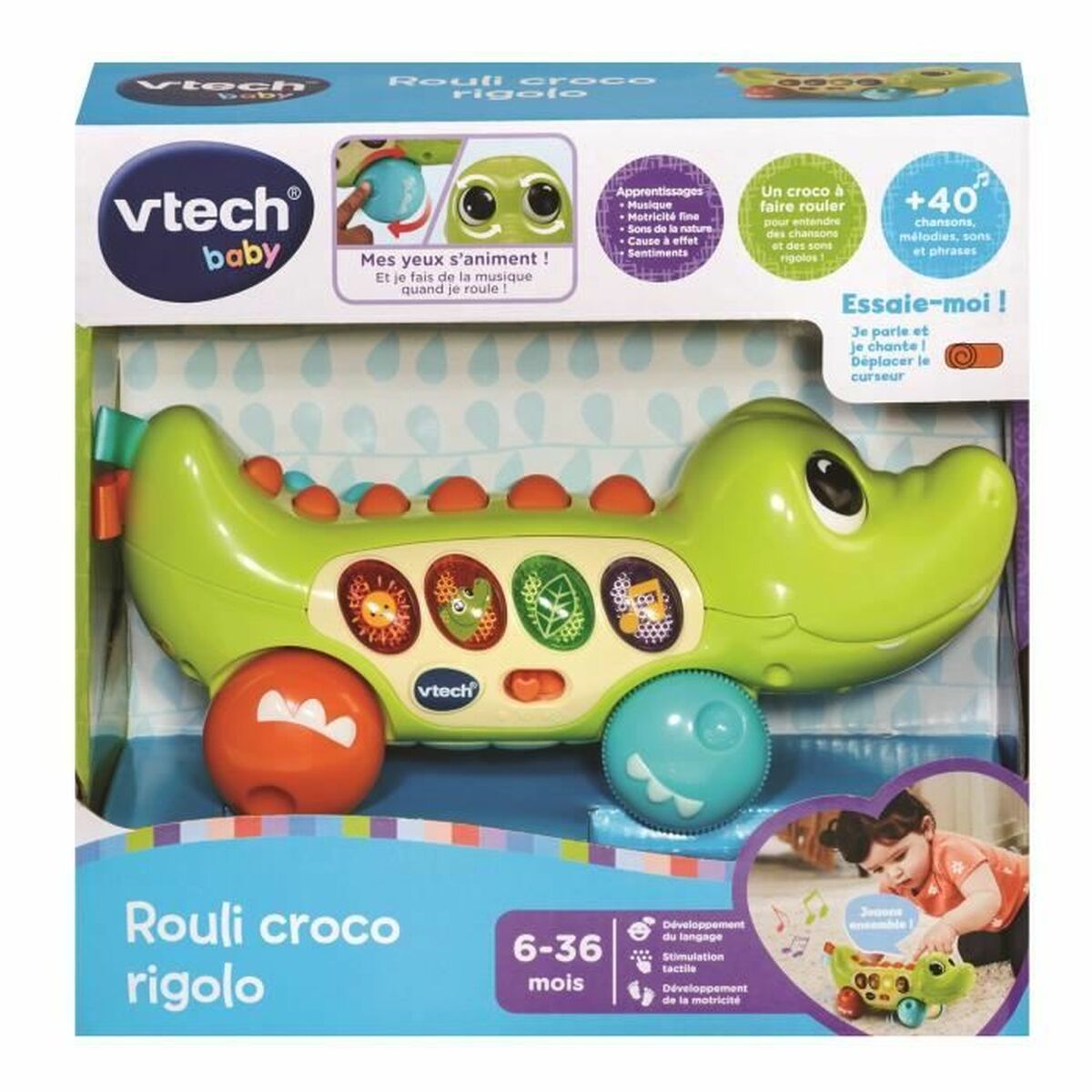 Utbildningsspel Vtech Baby Rouli Croco rigolo (FR) - 3