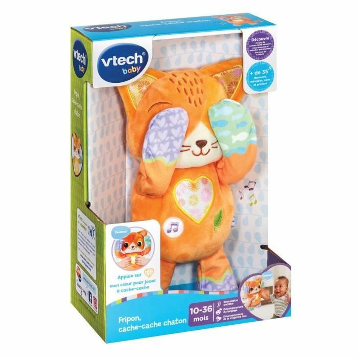 Utbildningsspel Vtech Baby Fripon cache-cahe chaton (FR) - 3