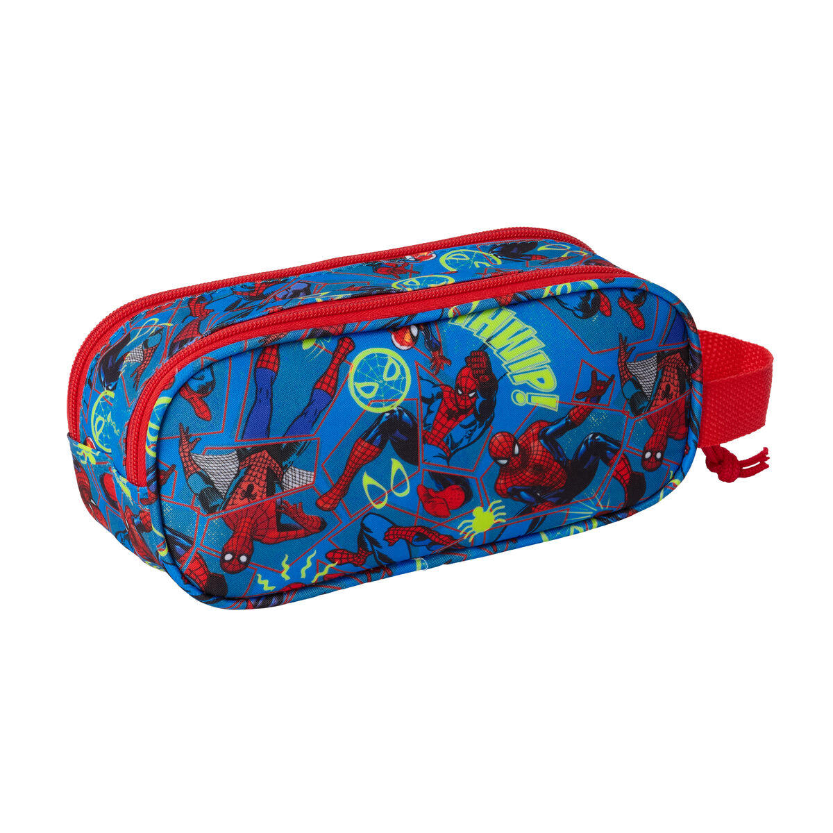 Dubbel bär-allt Spider-Man Röd Marinblå 21 x 8 x 6 cm 3D - 3