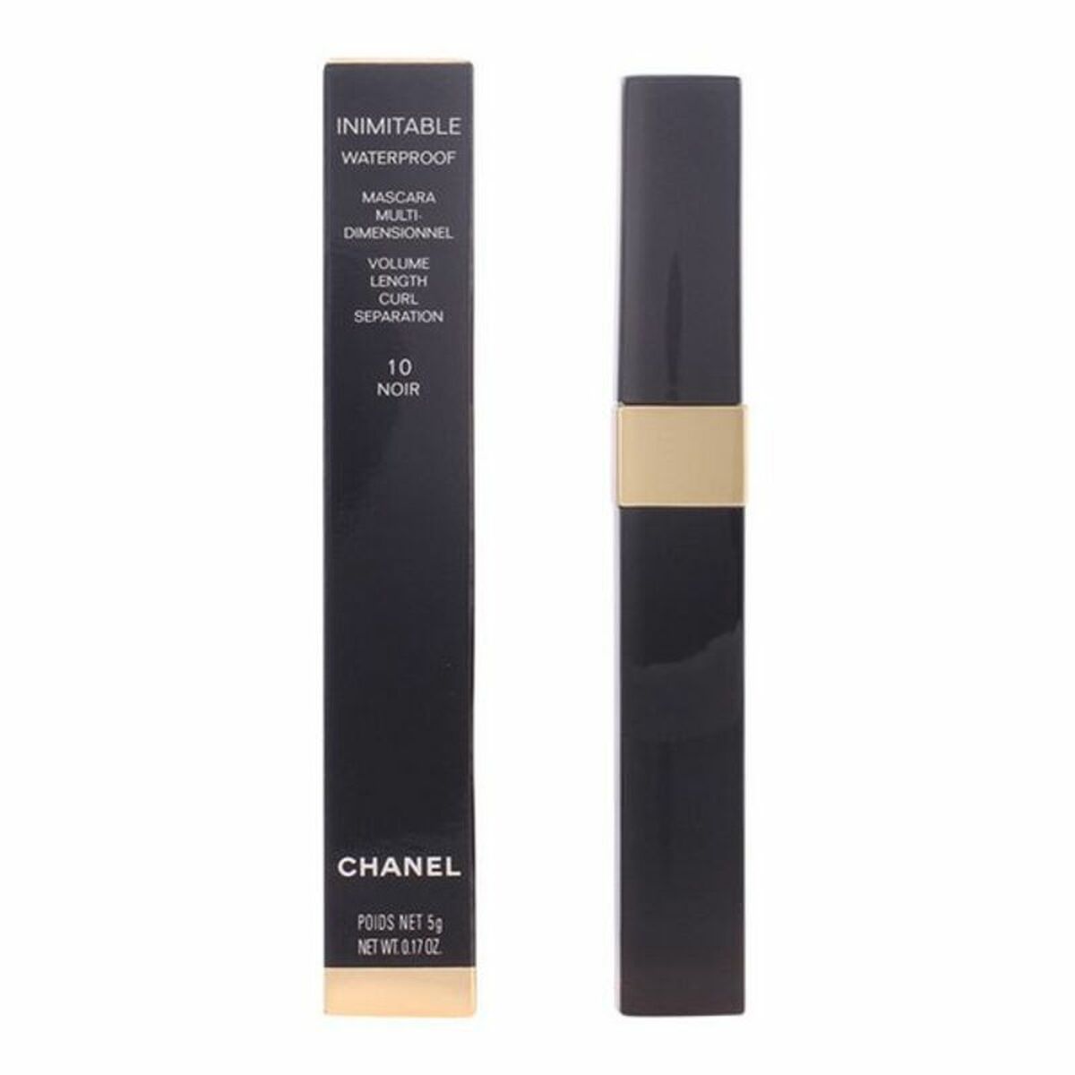 Volymgivande maskara Chanel Inimitable Wp Svart Nº 10 Nº 10 Noir Nº 10-Noir 5 g
